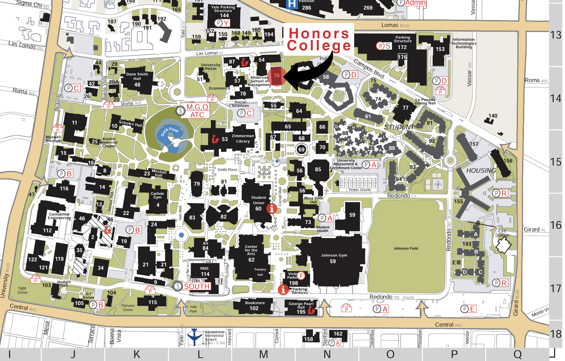 Honors College Map